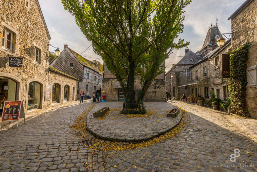 Cobblestone streets in Durbuy